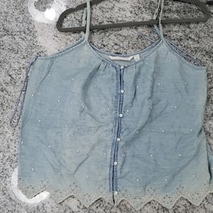 LC denim tank top